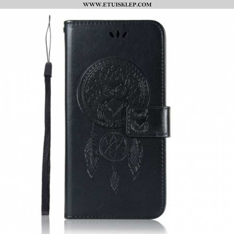 Etui Folio do Xiaomi Redmi Note 10 Pro Sowa Łapacz Snów Z Efektem Skóry